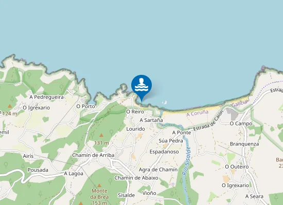 Map of PLAYA O REIRO PM1