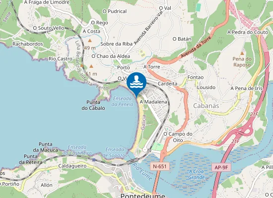 Map of PLAYA A MAGDALENA PM1