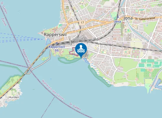 Map of SCHWIMMBAD LIDO ZUERICHSEE