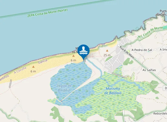 Map of PLAYA RIA DE BALDAIO PM1