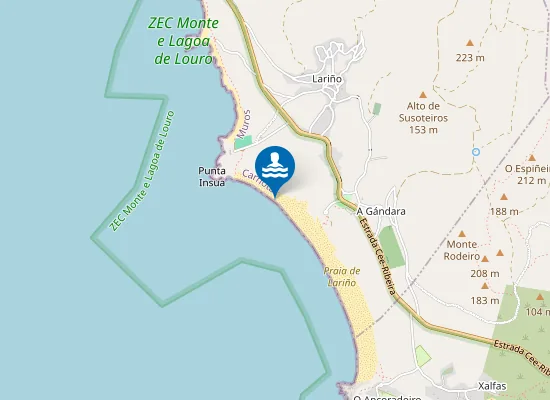 Map of PLAYA LARI?O - CARNOTA PM1