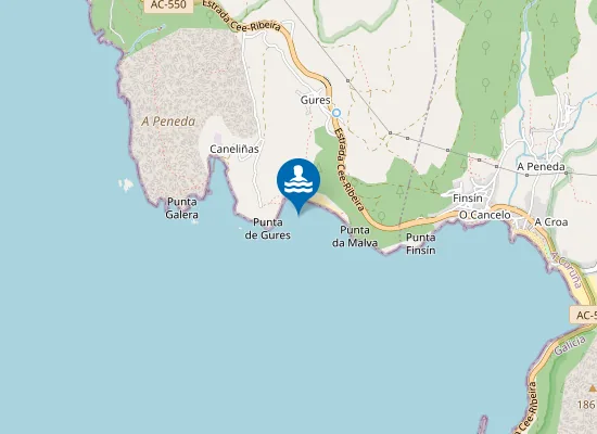 Map of PLAYA GURES PM1