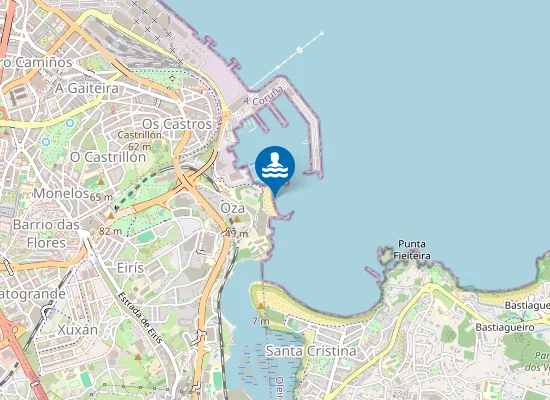 Map of PLAYA OZA - LAZARETO PM1