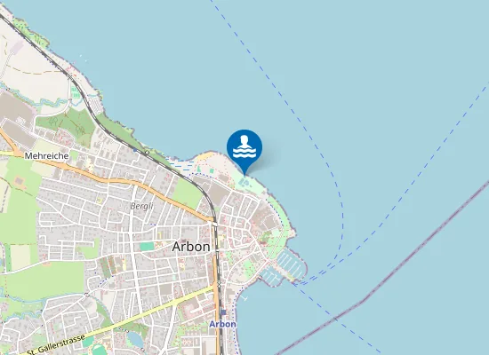 Map of SCHWIMMBAD ARBON