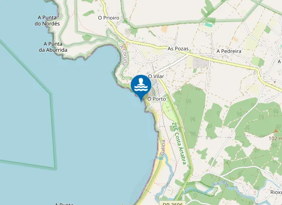 Map of PLAYA PAREIXAL (COVAS) PM1