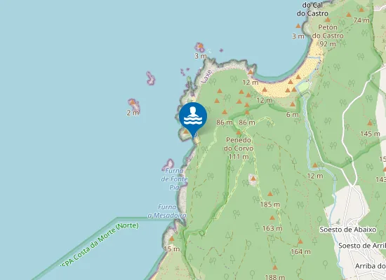 Map of PLAYA ARNADO - BOA?O - TRABA PM1