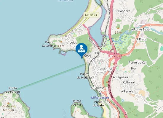 Map of PLAYA A RIBEIRA - MI?O PEQUENA PM1