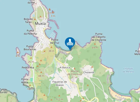 Map of PLAYA ESPI?EIRIDO - MUXIA PM1