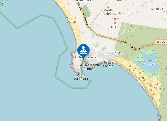 Map of PLAYA O PORTO DO ANCORADOIRO - LARI?O PM1