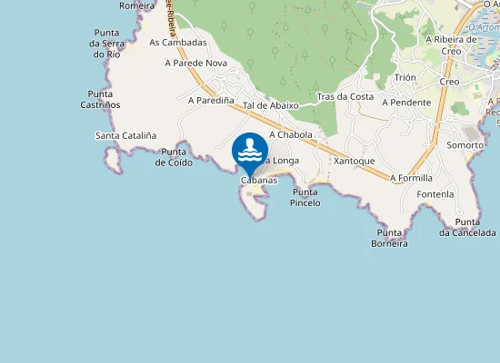 Map of PLAYA SEIXAL-AREA DO MEDIO PM1