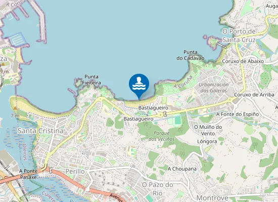 Map of PLAYA BASTIAGUEIRO PM3