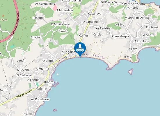 Map of PLAYA A CORNA - P. CARAMI?AL PM1