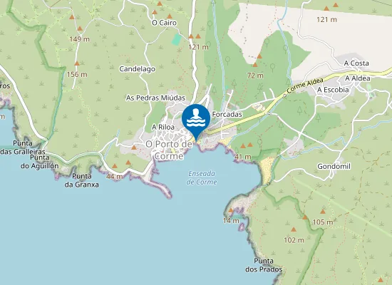 Map of PLAYA ARNELA - PONTECESO PM1