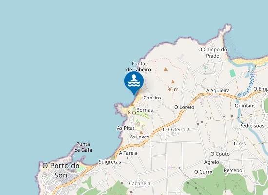 Map of PLAYA CABEIRO PM1