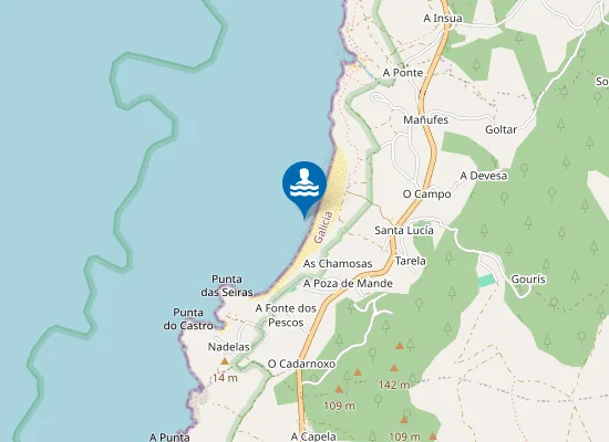 Map of PLAYA QUEIRUGA PM1