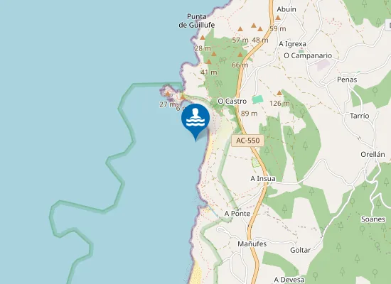 Map of PLAYA AREA LONGA - P. DO SON PM1