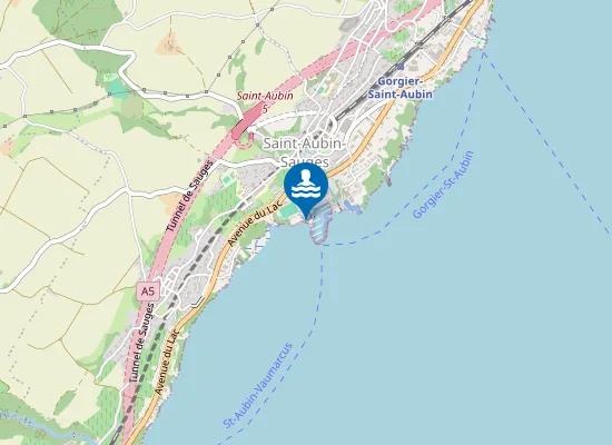 Map of PLAGE DE SAINT-AUBIN