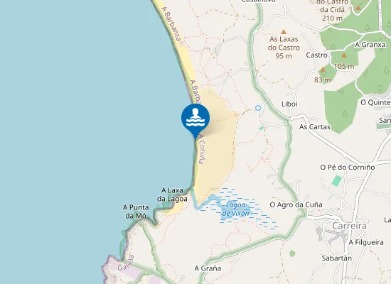 Map of PLAYA O VILAR - RIBEIRA PM1