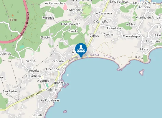 Map of PLAYA A CORNA - RIBEIRA PM1