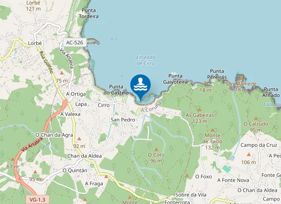 Map of PLAYA SAN PEDRO - SADA PM1