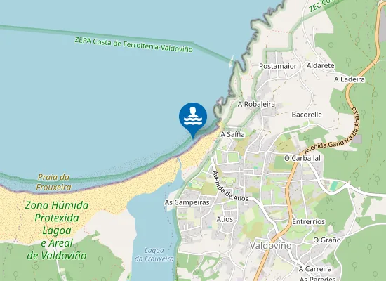 Map of PLAYA FROUXEIRA PM1