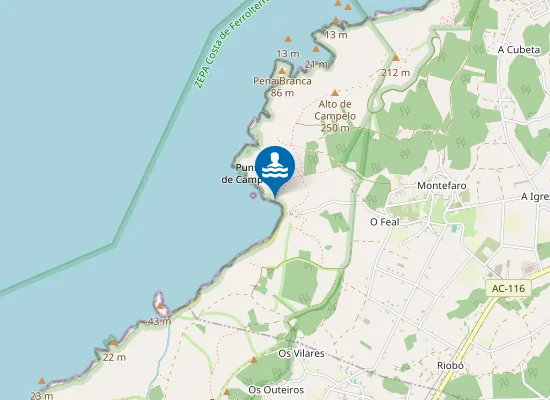 Map of PLAYA CAMPELO - VALDOVI?O PM1