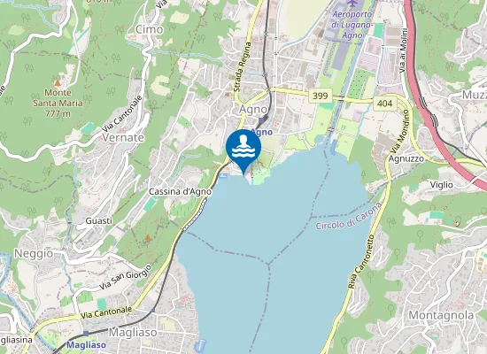 Map of Lido Comunale Agno