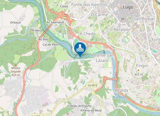 Map of RIO MI?O LUGO PM3