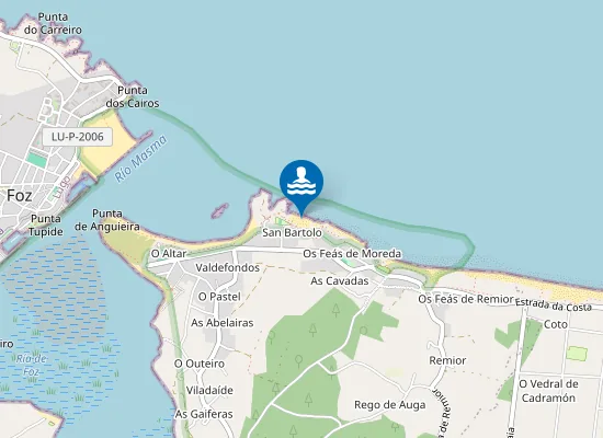 Map of PLAYA SAN BARTOLO PM1