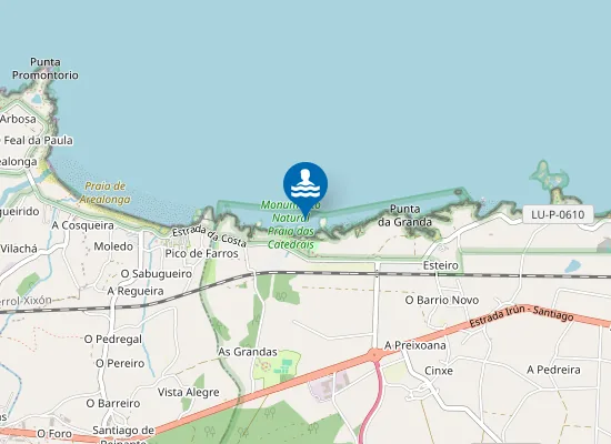 Map of PLAYA AS CATEDRAIS PM1