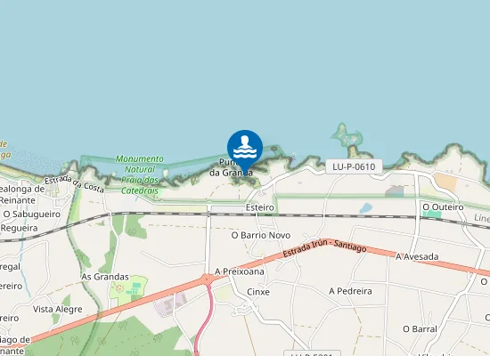 Map of PLAYA ESTEIRO - RIBADEO PM1