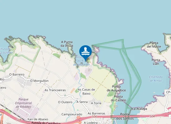 Map of PLAYA ROCAS BLANCAS PM1