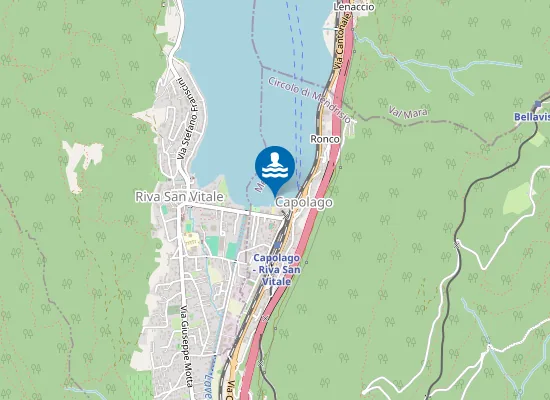 Map of RISTORANTE LIDO CAPOLAGO