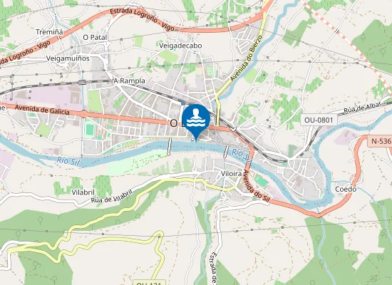 Map of RIO SIL BARCO DE VALDEORRAS (O) PM1