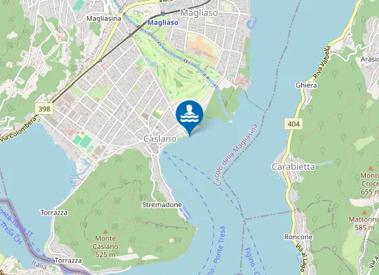 Map of Bagno Spiaggia Caslano