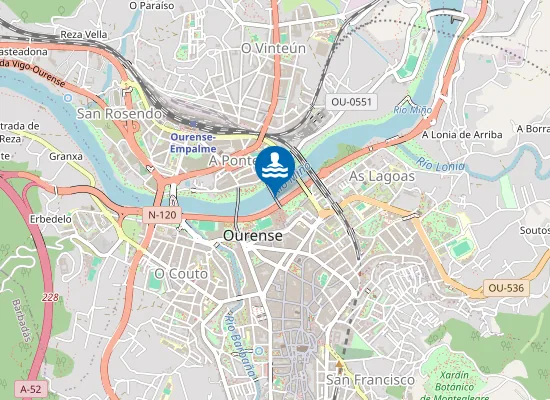 Map of RIO MI?O OURENSE PM1