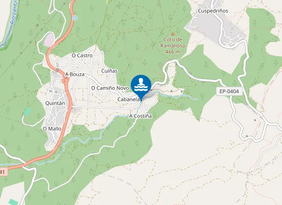 Map of RIO R?O CABANELAS COTOBADE PM1