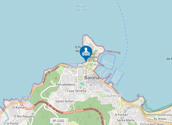 Map of PLAYA A CONCHEIRA PM1