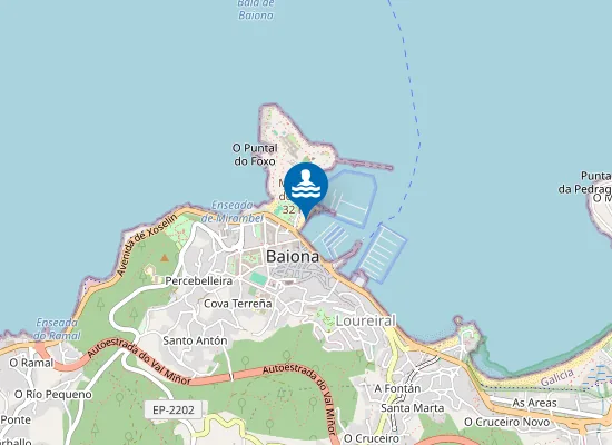 Map of PLAYA A RIBEIRA - BAIONA PM1