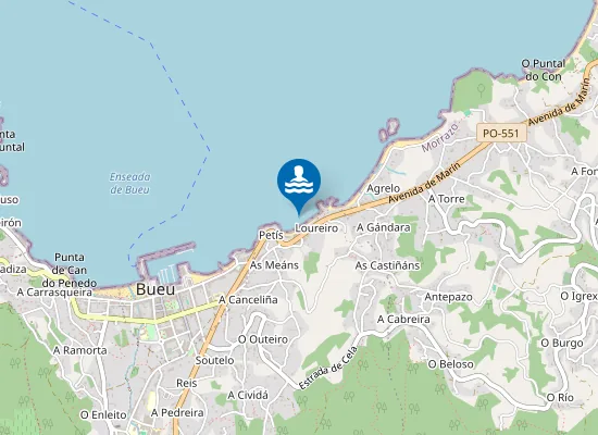 Map of PLAYA LOUREIRO PM1