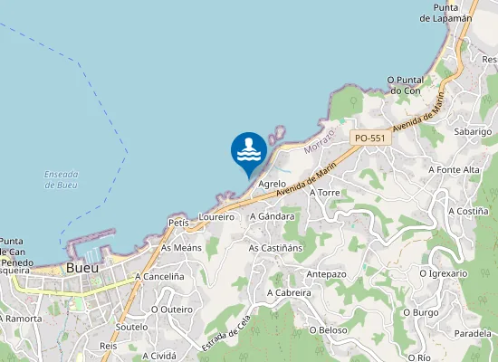 Map of PLAYA AGRELO PM1