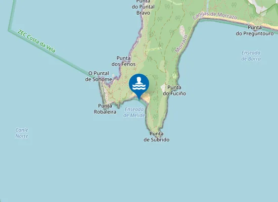 Map of PLAYA MELIDE PM1