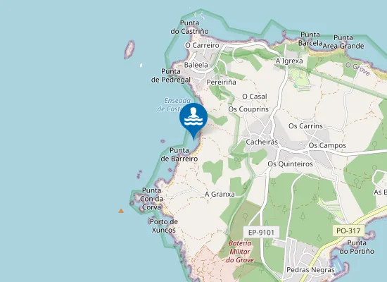 Map of PLAYA CASTI?EIRA - GROVE PM1
