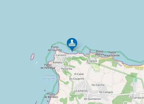 Map of PLAYA O CARREIRO - GROVE PM1