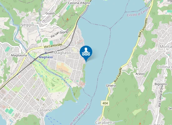 Map of Bagno Spiaggia Magliaso