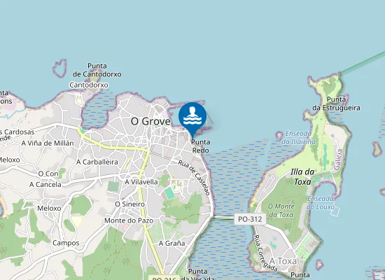 Map of PLAYA O PORTI?O - GROVE PM1