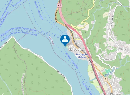 Map of LIDO COMUNALE MAROGGIA