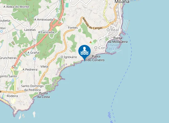Map of PLAYA A RIBEIRA - MOA?A PM1