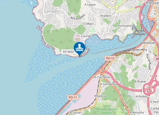 Map of PLAYA LOURIDO - POIO PM1