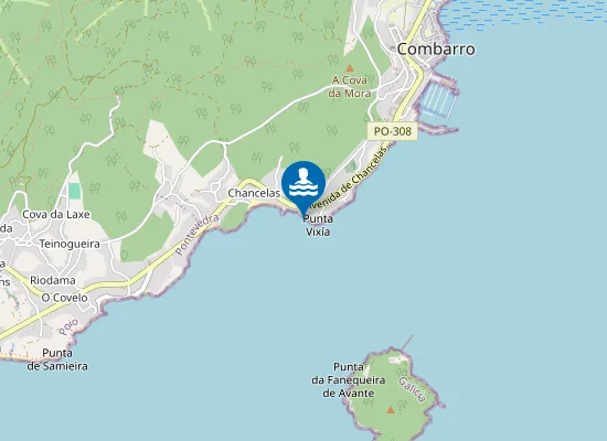 Map of PLAYA CHANCELAS PEQUENA PM1